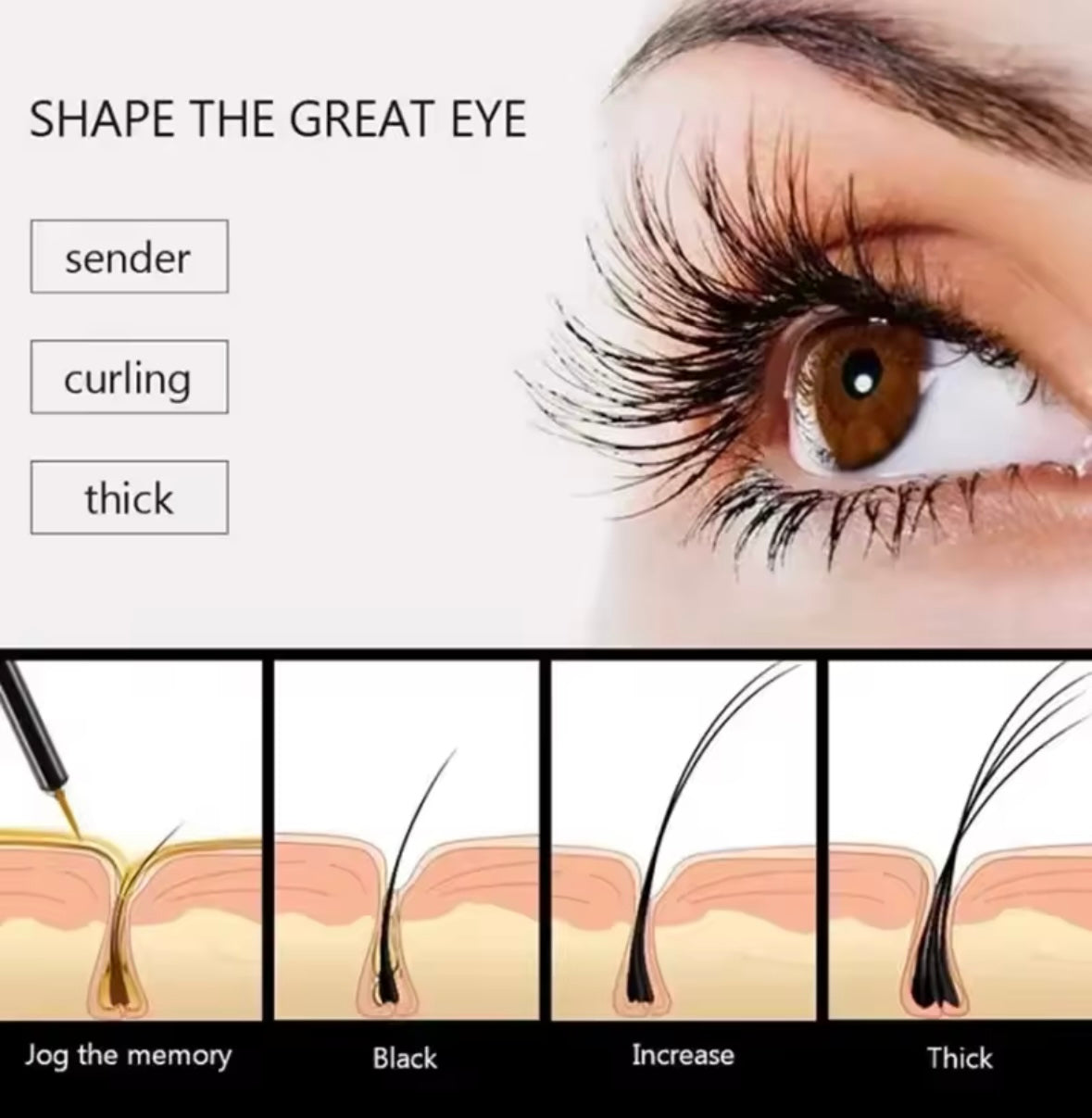 Siero per la crescita delle ciglia Vylabeauty